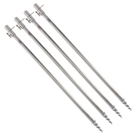A&N Set of 4 Rod Holder Bank Stick Stainless Steel Drill T-Screw 30-50 cm