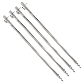 A&N Set of 4 Rod Holder Bank Stick Stainless Steel Drill T-Screw 30-50 cm