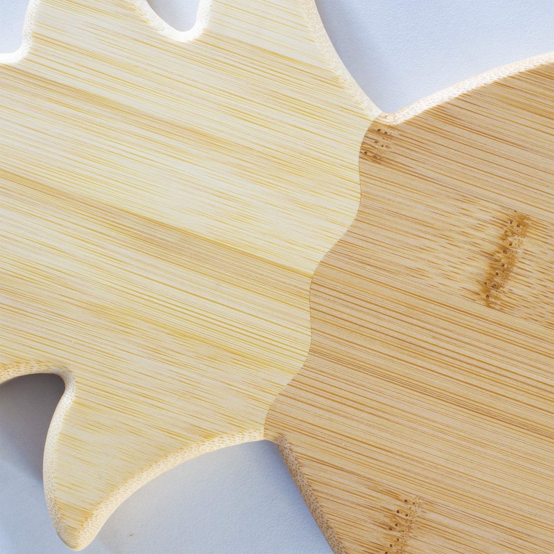 Totally Bamboo Pineapple Shaped Bamboo Wood Cutting Board and Charcuterie