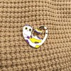 Nonbinary Color Pride Cute Cat Enamel Pin They Them Pronoun