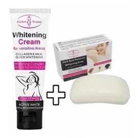 CUPRISHDIKALUR STORE Crema Aclarante Beauty Con Colágeno + Jabón Aclarante Axilas