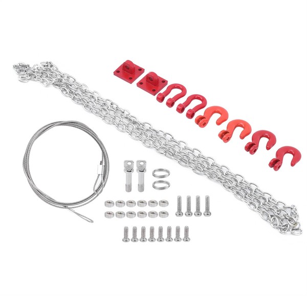 Greensen RC -Auto Universal Tow Seil Set Hochwertiges Metallzubehör für