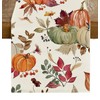 RABUSOFA Fall Table Runner 13x72 Inch,Pumpkin Autumn Decor Thanksgiving Kitchen