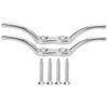 2pcs/set 6in Cleat Stainless Steel Flagpole Cleat Hook Flag Halyard
