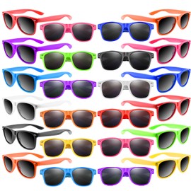Bouiexye 10 Pack Neon Sunglasses Unisex Party Sunglass Favors for Birthday Party Summer Beach Pool Party Supplies