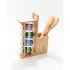 Altra Astra Organic Bamboo Utensils Holder and Spice Rack, Including