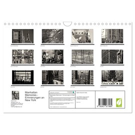 Manhattan Memories - Erinnerungen an New York (Wandkalender 2026 DIN A4 quer), CALVENDO Monatskalender