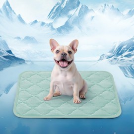 LOOBANI Dog Cooling Mat for Summer, Cooling Mat for Large Dogs with Anti-Slip Bottom, Washable Dog Cool Pads for Dogs, Cats, Indoor & Outdoor Use, Sofas, Bed, Kennels and Floor