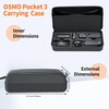 CYNOVA Black DJI OSMO Pocket 3 Carrying Bag, Shockproof DJI