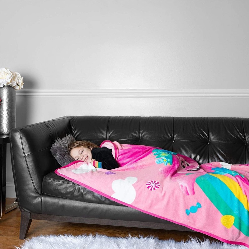 Trolls World Tour Throw Plush Soft Blanket Singing Duo