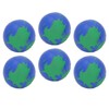 12PCS Globe Soft Ball 63mm Squeezable PU Portable Earth Stress