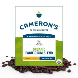 Cameron's Coffee Roasted Whole Bean Coffee, Organic Pacific Rim Blend, 4 Pound