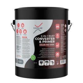 2-in-1 Rust Converter & Metal Primer - 1 Gallon Red Rust Paint Inhibitor for Metal, Ultra Car Rust Reformer & Encapsulator, Long-Lasting Anti Rust Conversion Coating, Heat Resistance.Covers up to 1,000 Sqft. Per Gallon. Permanently Stops Corrosion. Made in the USA.