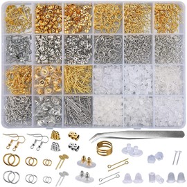 AIEX 2374 Piece Earring Making Kit for Jewellery Making and Earring Making