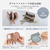 RafiCaro Key Case, Double Pockets, Genuine Leather, Smart Key, Clear