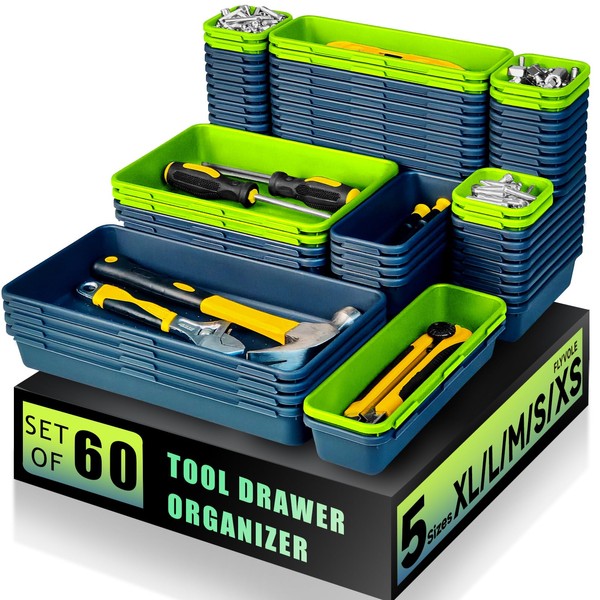 FLYVOLE FLYVOLE Tool Box Organizer Tray, Toolbox Desk Drawer Organizer,