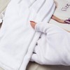 4 pares de guantes de algodón blanco, diseño sin dedos,