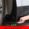 4 pcs Soft Material Automotive Car Mud Flaps Universal Fit