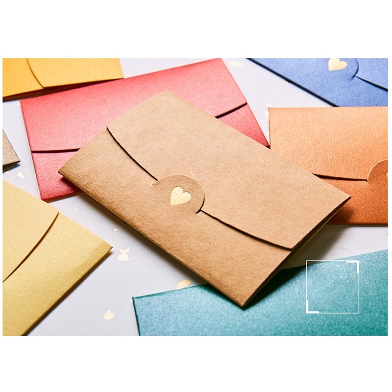 20CS Present Card Envelopes Kraft Paper Envelopes Mini Present Envelopes