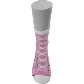 Normani 4 pairs cotton socks in shoe design., pink, 35/38
