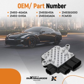 maXpeedingrods Engine Radiator Control Fan Module for INFINITI G35 G37 Q50 Q70 QX50 Nissan 370Z GT-R Juke LEAF. Replaces 21493-4GA0A