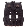 Sitting Bear Double Light Switch Cover, Toggle Light Switch Cover,