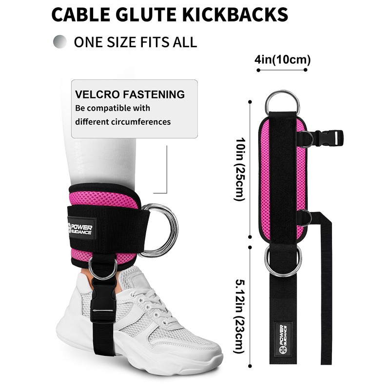 POWER GUIDANCE Foot Straps Cable Pull, Kickbacks Foot Strap with