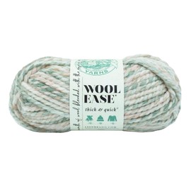 Lion Brand Yarn Wool-Ease Thick & Quick Yarn, Soft and Bulky Yarn for Knitting, Crocheting, and Crafting, 1 Skein, Seashell