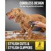 Dog Grooming Kit Low Noise，Cordless 4 in 1 Dog Clippers