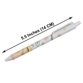Maydahui 12 PCS Cartoon Bees Gel Pen Cute Animal Pens Retractable Priting Flower Pen Black Ink for School Office Party Supplies