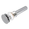 Bathroom Pop Up Drain Control Water Flow Copper Chrome Plating