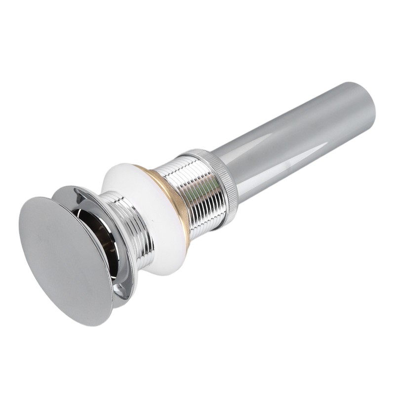 Bathroom Pop Up Drain Control Water Flow Copper Chrome Plating