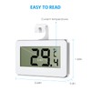AMIR Refrigerator Fridge Thermometer, Indoor Oudoor Digital Freezer Thermometer with