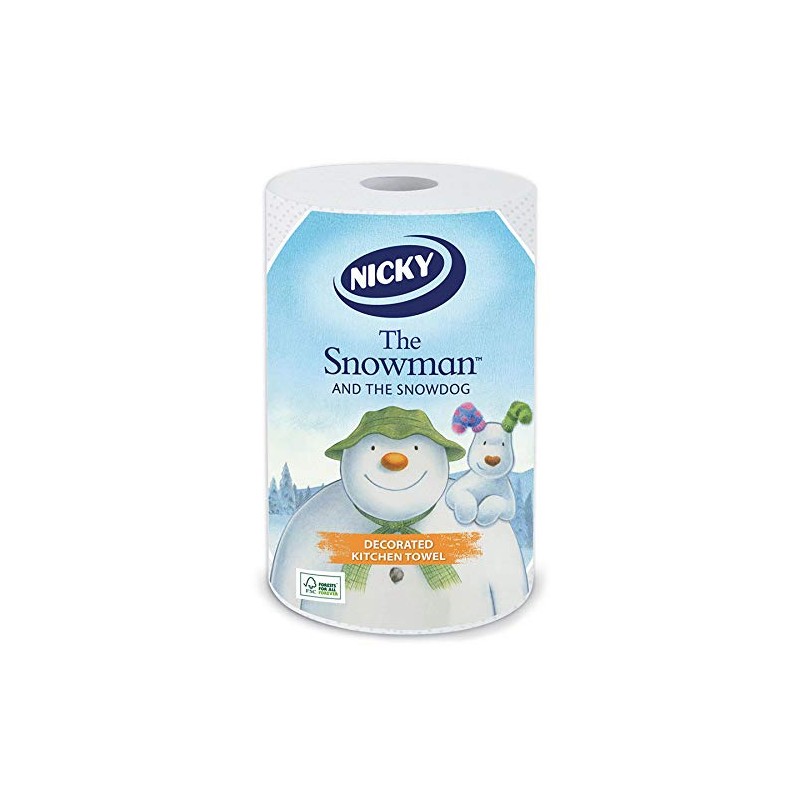 Nicky 2 Ply The Snowman and The Snowdog Printed Christmas