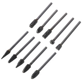 Milling Cutter 1/8" Shank Electric Grinding Head Carbide Tungsten Steel Carbide for Rotary Tool 10PCS