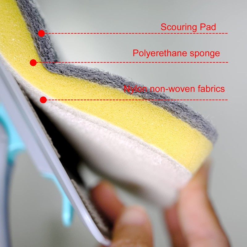 MOSEN Replacement Head Scrubber Pad for Tub Tile Scrubber Brush