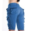 FOURSTEEDS Bermudas de sarga con cordón para mujer, de ajuste