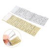 50Pcs 8 Rows Gold Chair Sash Napkin Rings Sparkling Diamond