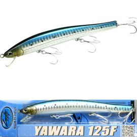 LUCKY CRAFT FlashMinnow 125 YAWARA F (NoScales) (7702 Zebra Sardine), Saltwater Fishing Lures, Jerkbait Surf Fishing Accessories and Gear, Halibut and Bass Fishing Lures