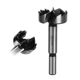 Forstner Drill Bit 38 mm for Hard and Softwood, Forstner Bits, Length 90 mm, 10 mm Shank Diameter, Drill Bits with Round Shank, Forstner Drill, Accessories Drill