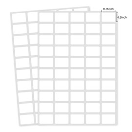Yeachlaing Multi-Use Removable Labels, 1/2" x 3/4",1000 PCS Blank Labels Total,Water/Oil/Tear Resistant/Ink Won't Smudge No Residue