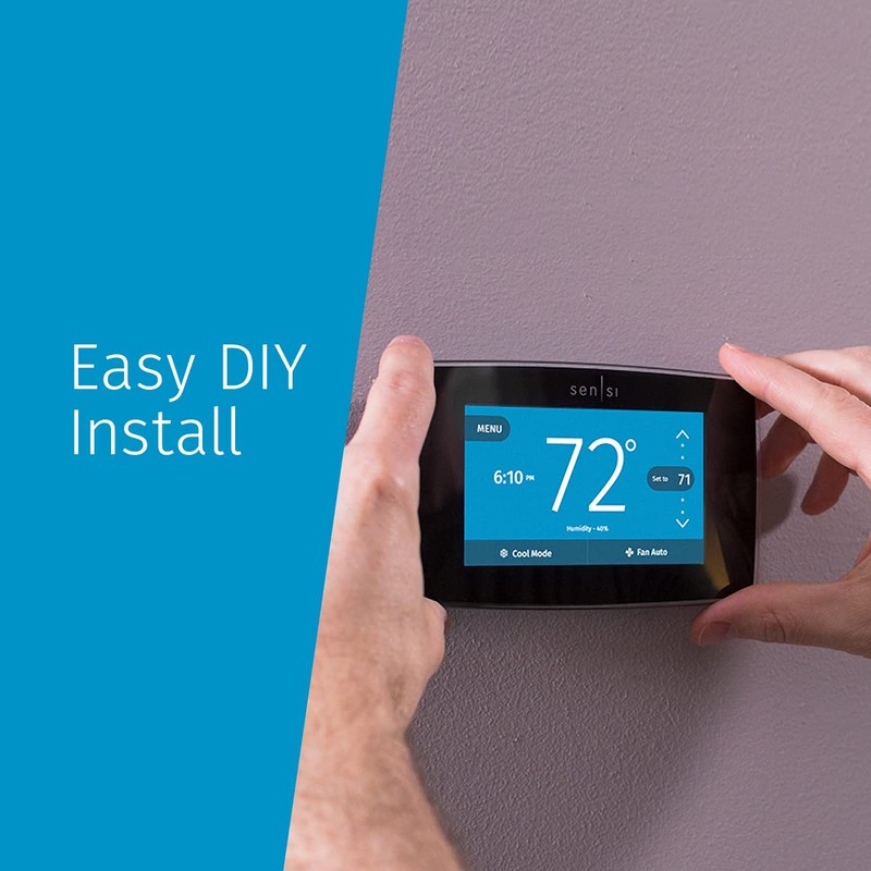 Emerson Sensi Touch Wi-Fi Smart Thermostat with Touchscreen Color Display,