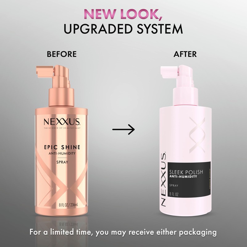 Nexxus Epic Shine Anti-Humidity Spray Heat Protection for Long Lasting,