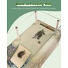 Pawfly Turtle Basking Dock with Ramp, Floating Reptile Platform for