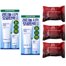 Innisfree Retinol Cica Pore Trace Cream Special Set (50ml + 30ml 2 sets + scented soap x 3) / 이니스프리 레티놀 시카 모공 흔적 크림 기획세트(50ml+30ml 2세트+향기 비누 x3개)