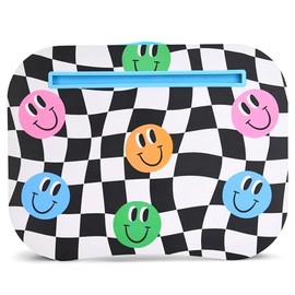 iscream 17.25" x 13.25" Laminate Top Microbead Filled Lap Desk with Tablet Channel - Good Times