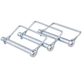 Truleego 8 Pack Trailer Coupler Pin 3/8x4in Towing Hitch Pin Heavy Duty Wire Lock Pin Secure PTO Shaft Locking Pin for Trailers, RVs, Boats, Farm Equipment