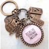 I Love Dance Custom Name Purse-Clip, Key Chain or Necklace,