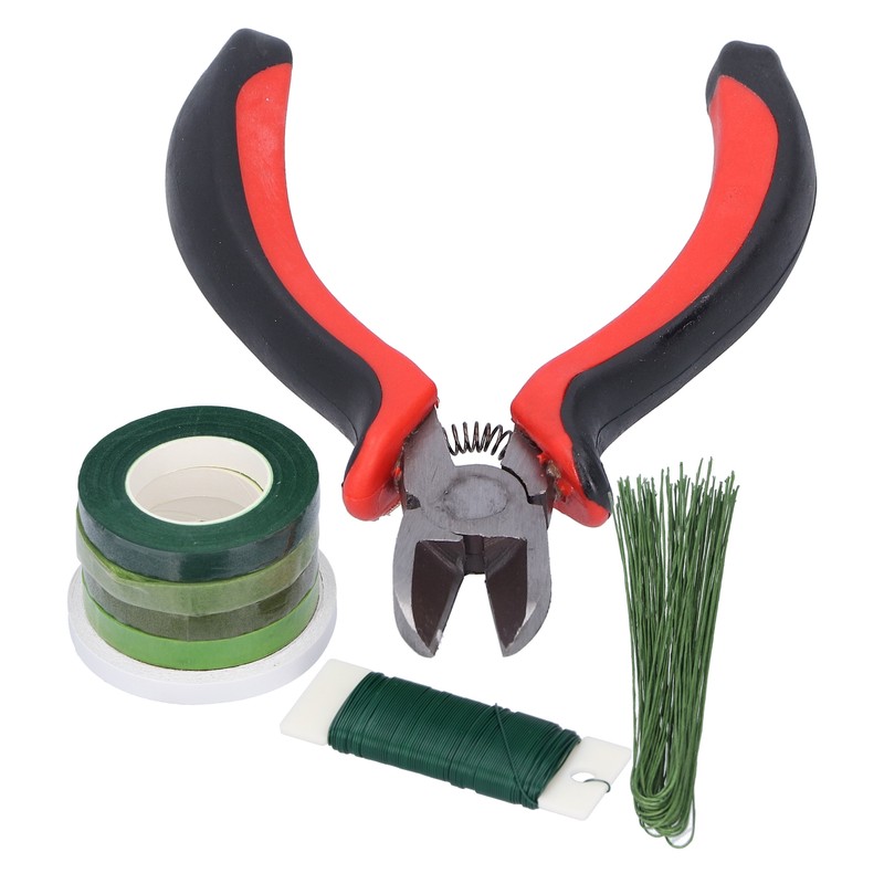 8Pcs set Flower Arrangement Kit Floral DoubleSided Tape Wire Cutter