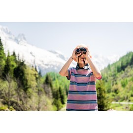 Silva Small Binoculars for Adults - Scenic 8-8x25 - Foldable - Rain Proof & Lightweight Binoculars Compact for Outdoor activities such as Fishing, Hiking & Camping - With Case & Neck Strap